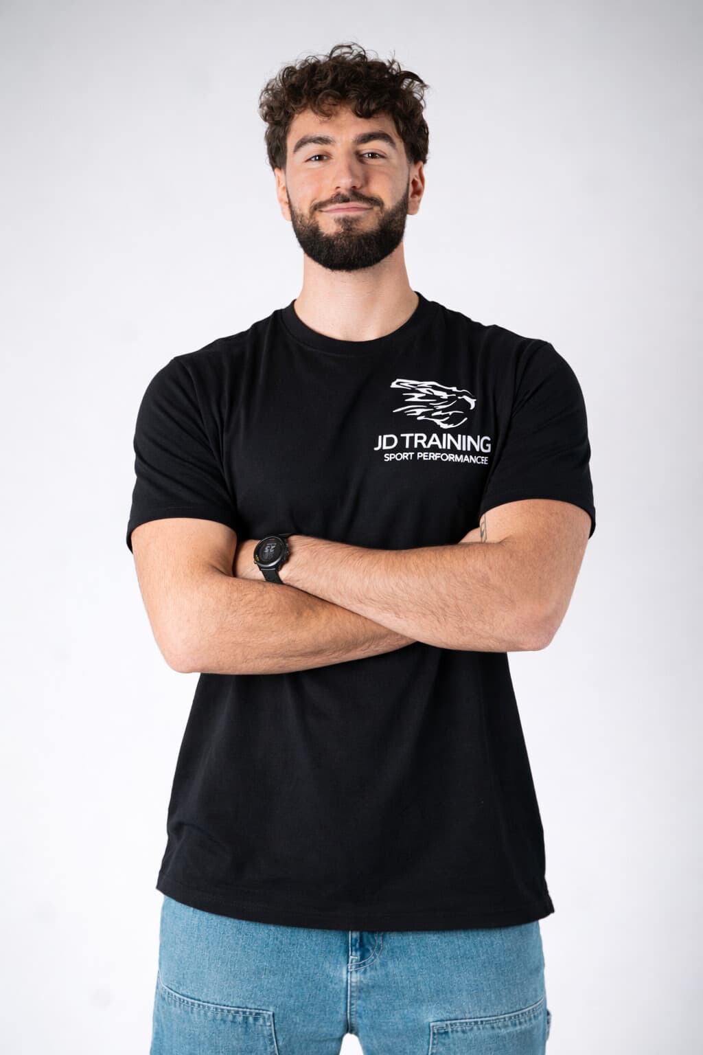 Jules Dupost, coach sportif, en studio